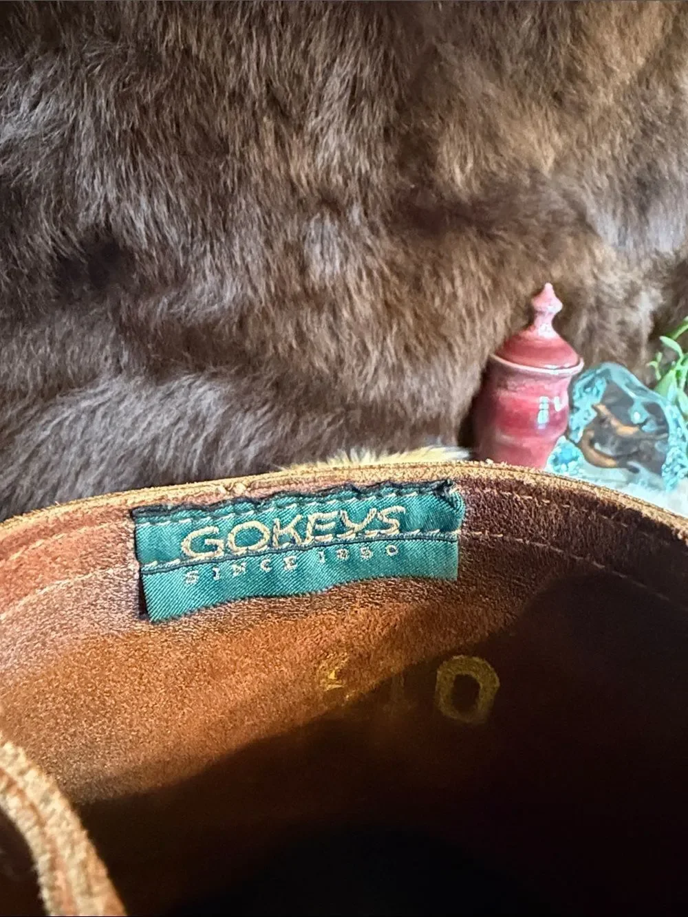 Men's Brown Leather Buckle Boots 10 (1825)